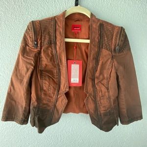Vero Moda Jeans Sz M/6 Brown Bolero Jacket. Final price!!